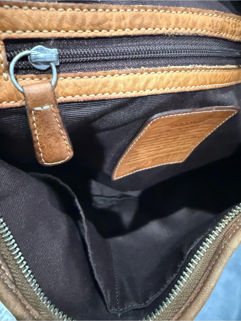 Vintage Y2K Coach Signature Jacquard Hobo Bag Brown Tan